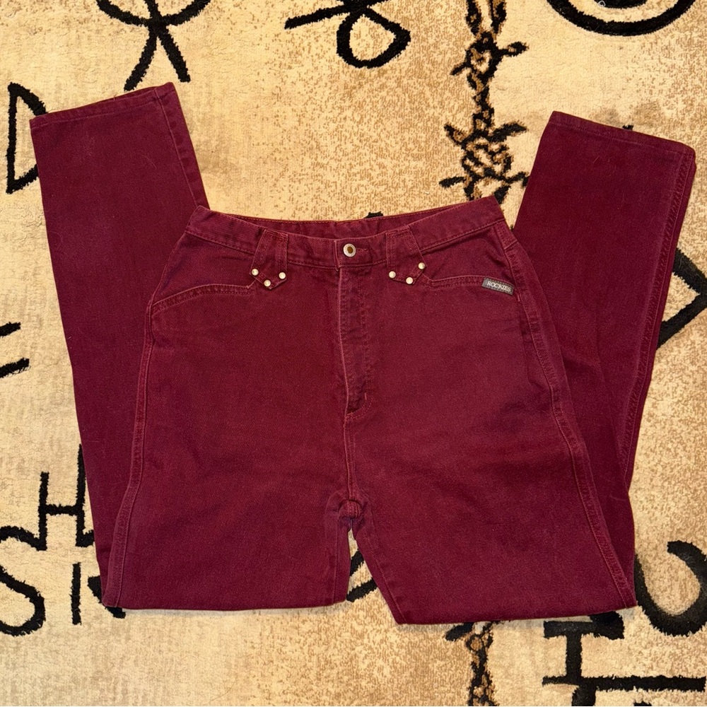 Rockie Mountain Jeans! Perfect condition! Maroon wash!